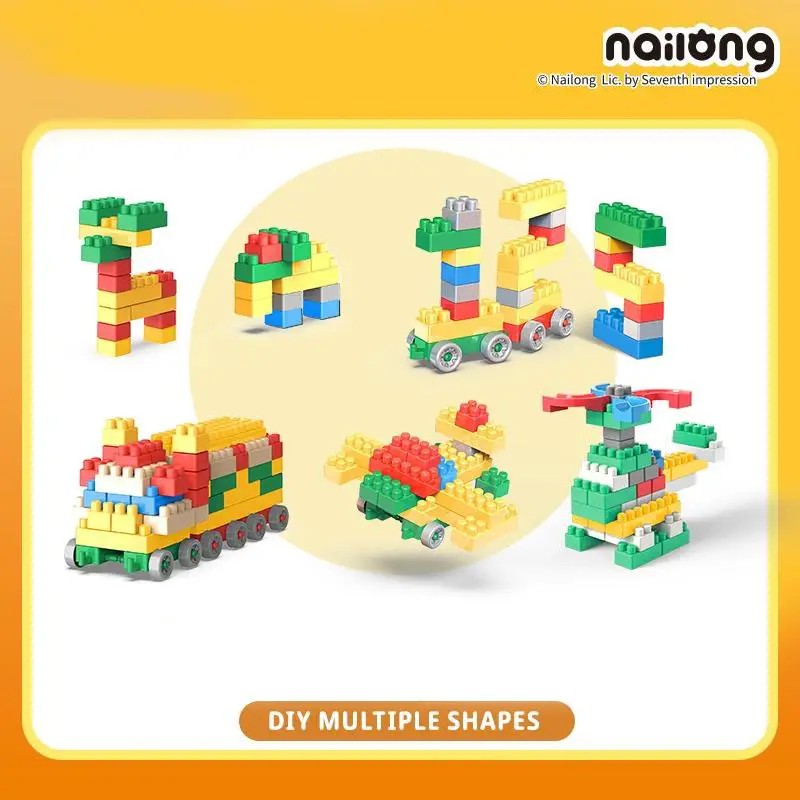 OHSOME Mr. Man Nailong Building Block Cars Mainan Balok Susun Nailong Bentuk Mobil DIY 124 pcs - Image 4